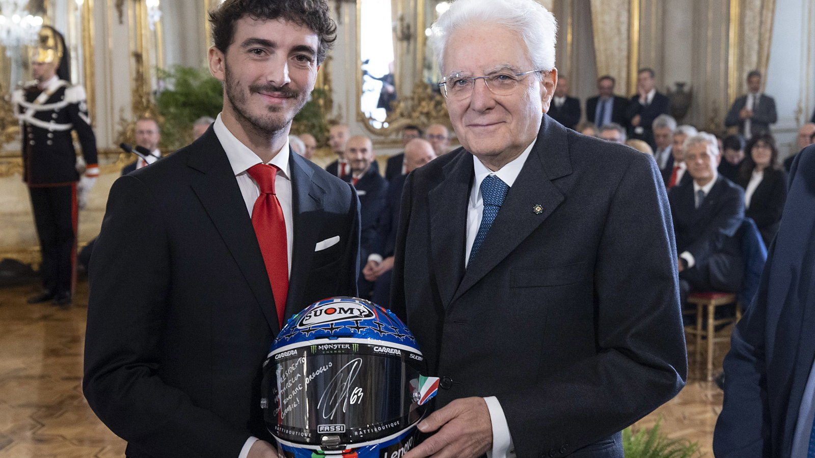 Francesco Bagnaia, Ducati meet Italian President Sergio Mattarella (Quirinale).